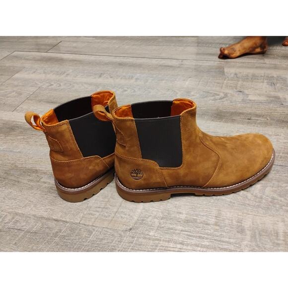 Mens Timberland Premium Leather Redwood Falls Chelsea Boot sz 12 WHEAT GRIPSTICK main image 7